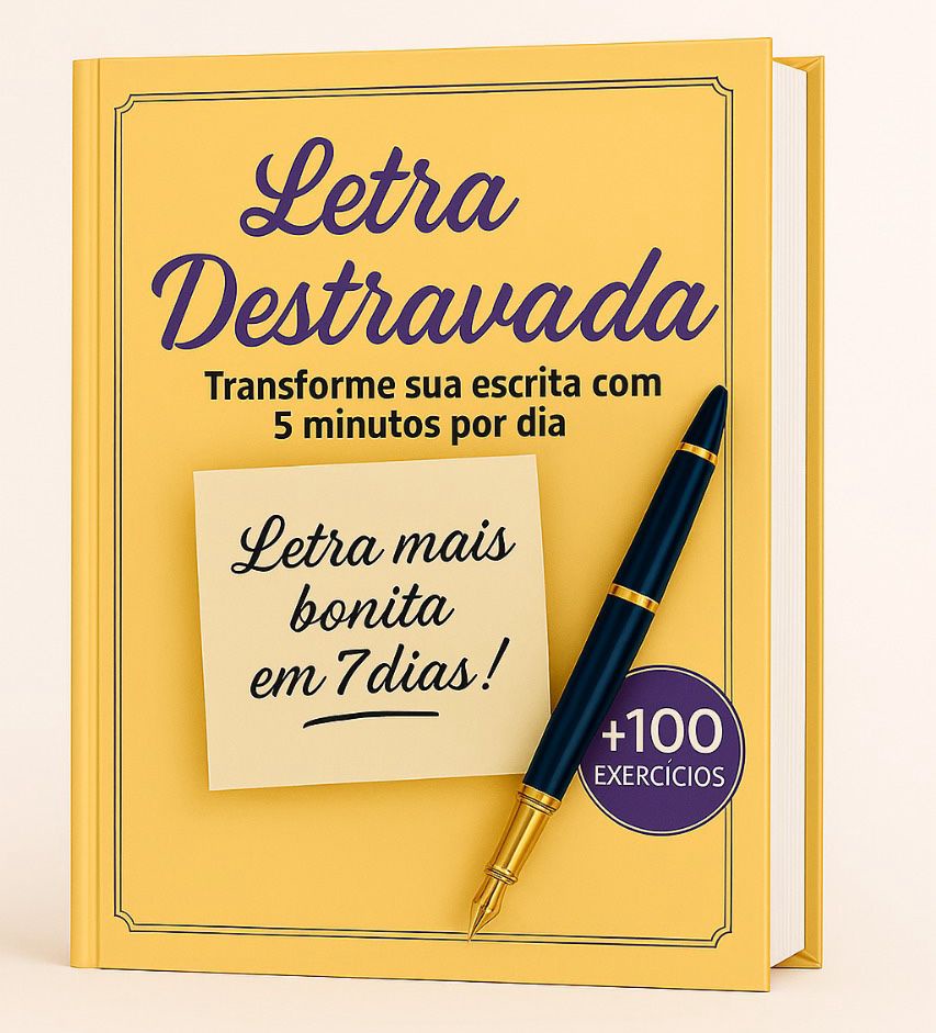 Mockup do livro Letra Destravada