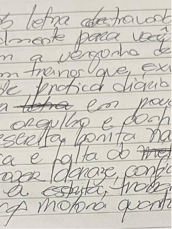 Exemplo de letra antes do método