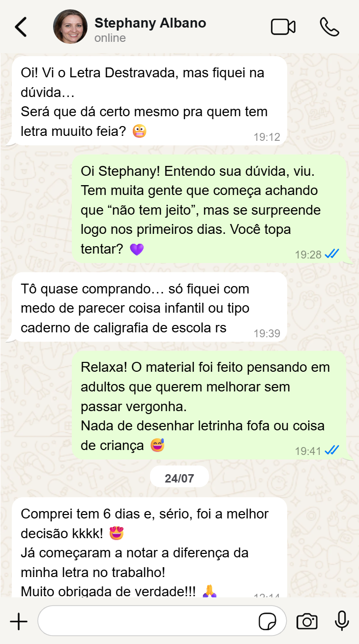 Depoimento de WhatsApp 2