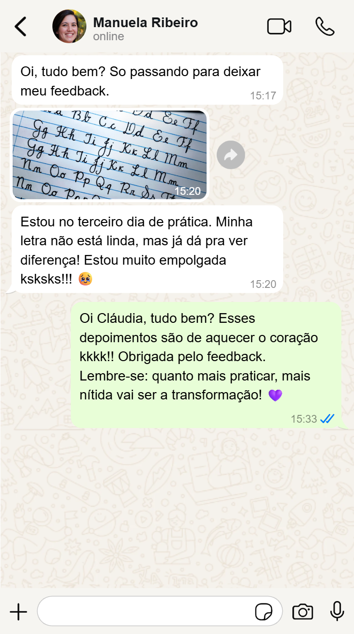 Depoimento de WhatsApp 1