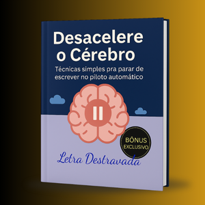 Mock-up do guia 'Desacelere o Cérebro'